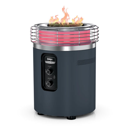 Ninja Fireside360 ambient flame creates cozy patio ambiance with smokeless flames