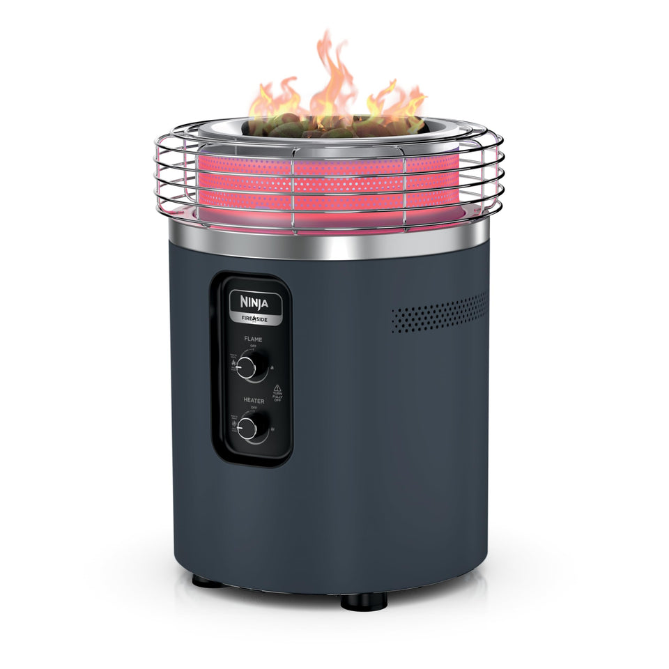 Ninja Fireside360 ambient flame creates cozy patio ambiance with smokeless flames
