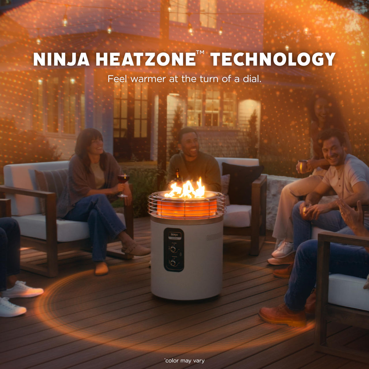 Ninja Fireside360 push-to-start ignition for quick lighting