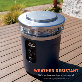 Ninja Fireside360 safe for grass, stone, and wood surfaces