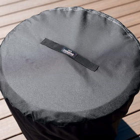 Ninja Fireside360 Soft Cover showing snug drawstring for secure fit on windy days
