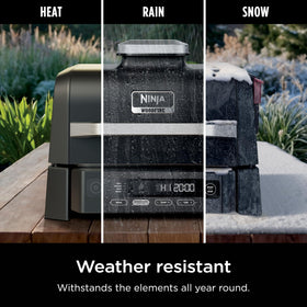 Ninja Woodfire pellet scoop included for easy loading
