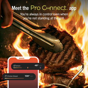 7-minute preheat to 600°F enables fast surround sear.