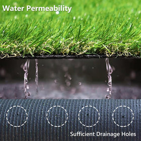NINXANG artificial grass rug durable backing with drainage holes for quick dries