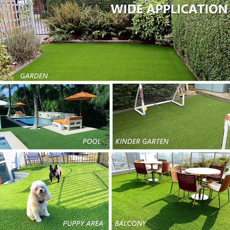 NINXANG artificial grass rug safe playground area for kids and pets