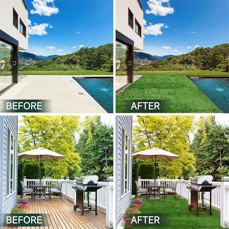 NINXANG artificial grass rug ideal for patios and balconies