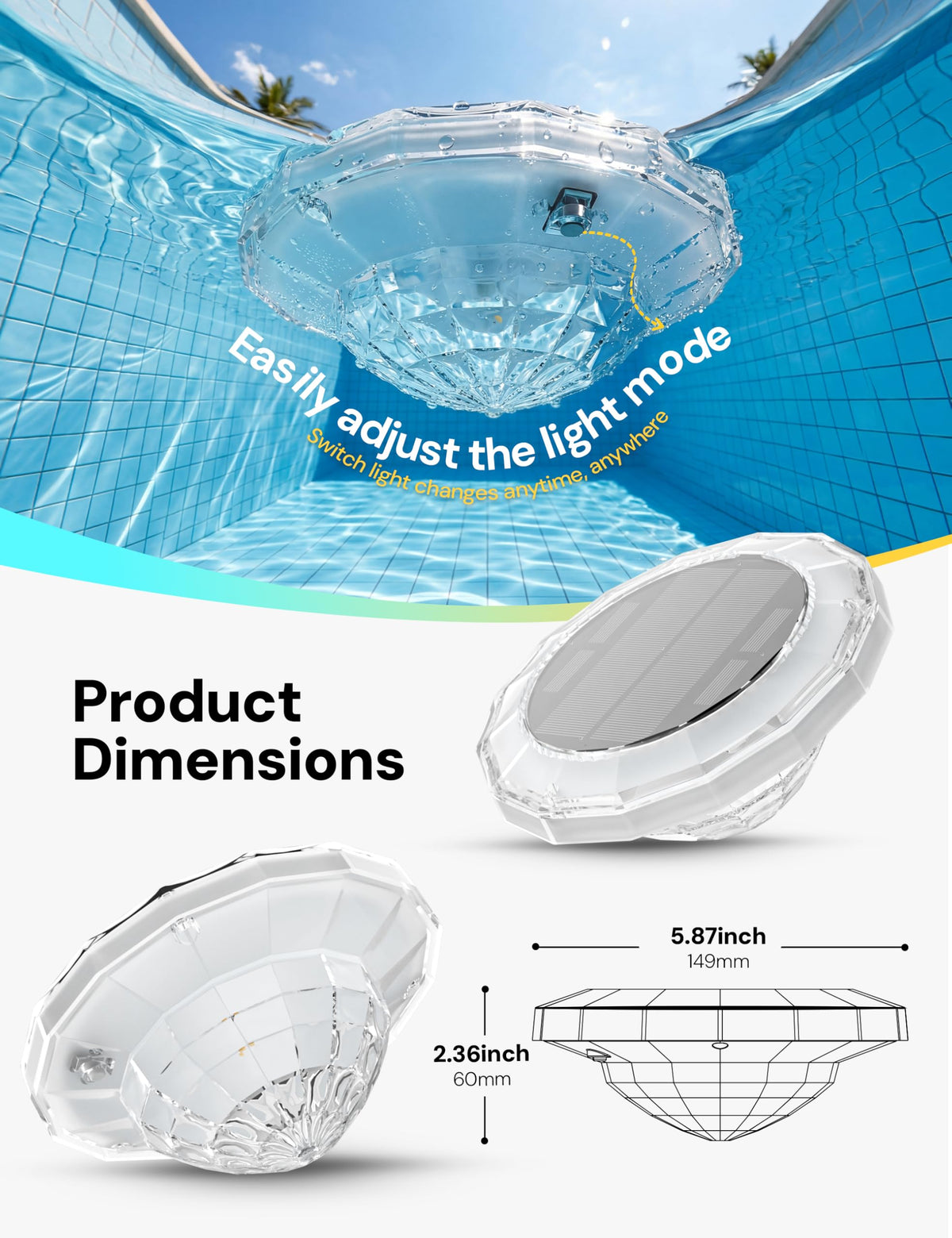 NIORSUN compatible with all pool types for versatile lighting.