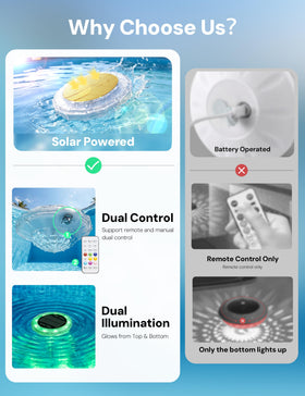 NIORSUN night-time ambiance with color-changing glow for inviting pools.