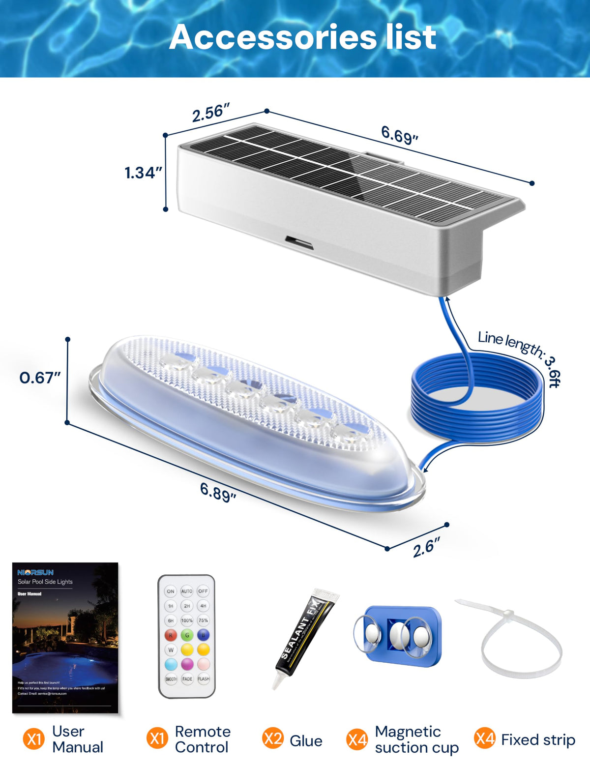 NIORSUN pond-friendly lighting for gardens and fish ponds.