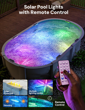 NIORSUN Pool Light in RGB colors for vibrant underwater ambience.