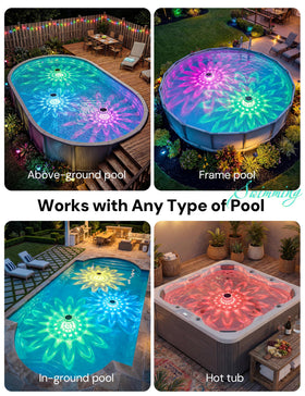 NIORSUN spa and hot tub decor light adds magical ambiance.