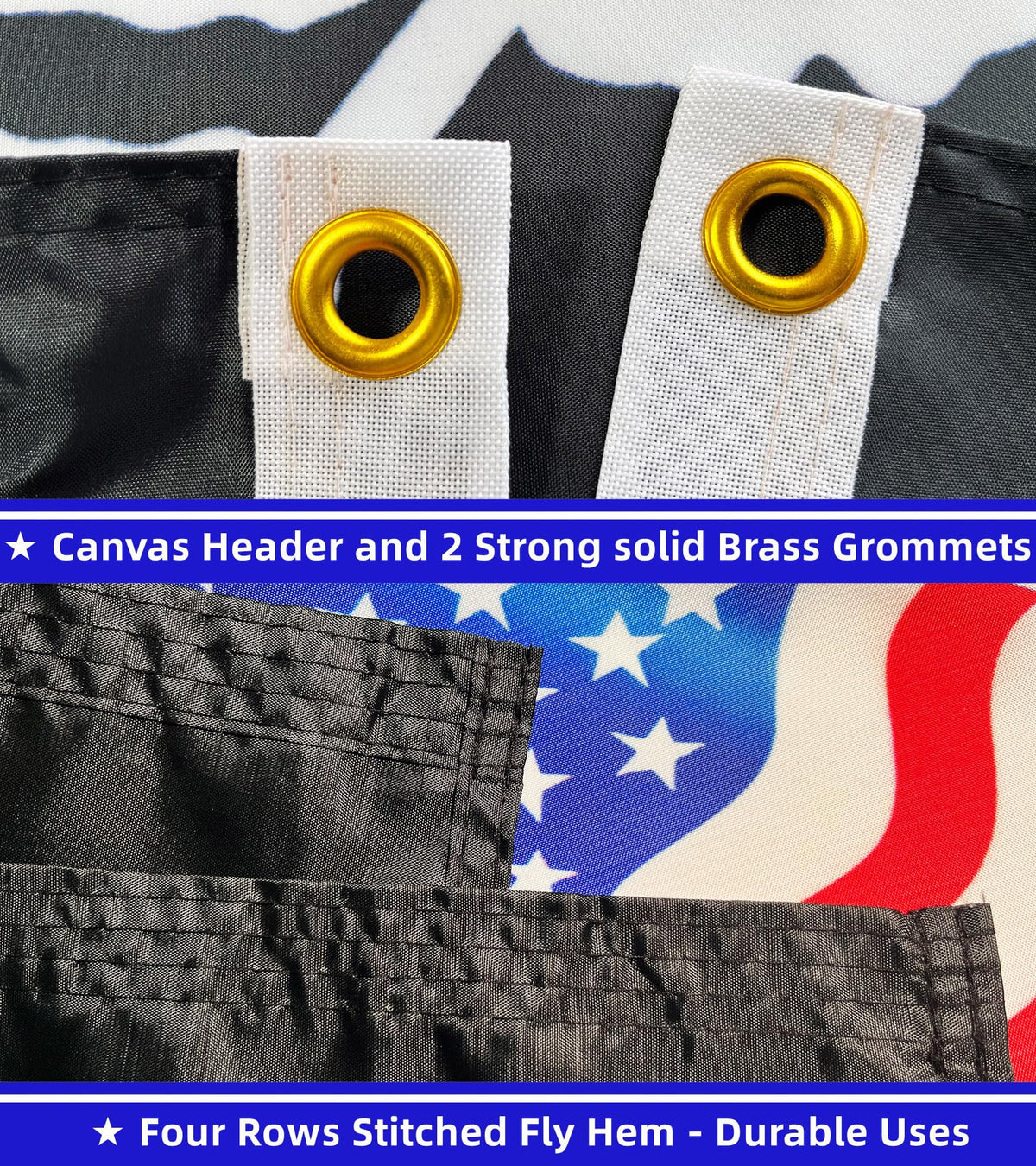 Niprden outdoor banner features durable fabric and vibrant color for year-round use