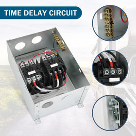 Nirakoka RV Automatic Transfer Switch interlocks demonstrate dual-source protection.