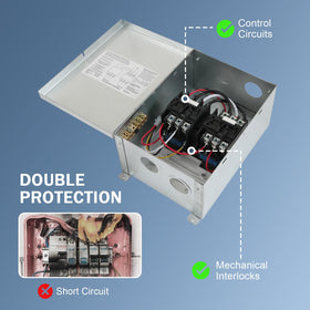 Nirakoka RV Automatic Transfer Switch LED indicator confirms generator power presence.
