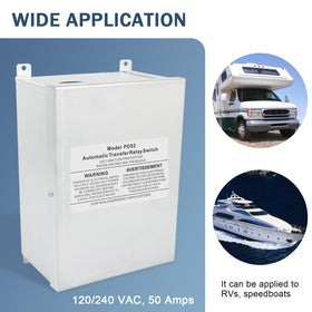 Nirakoka RV Automatic Transfer Switch wiring shows secure electrical integration.