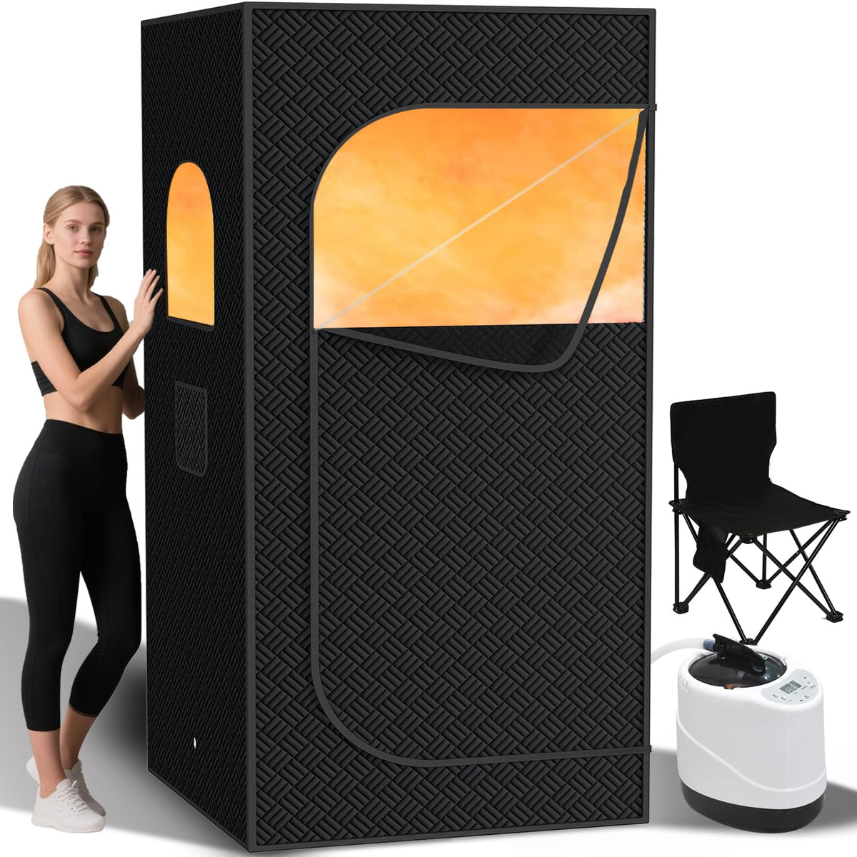 Nirvix Sauna Box steamer assembly enables quick setup for home spa sessions