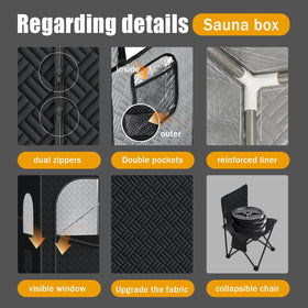 Nirvix Sauna Box temperature control knob enables precise heat settings