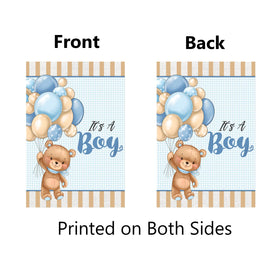 NISEVAN Its A Boy garden flag blue theme signaling newborn welcome