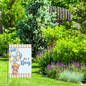 NISEVAN Its A Boy garden flag double-sided print visible from both sides
