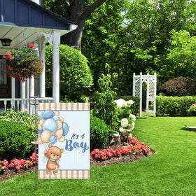 NISEVAN Its A Boy garden flag easy hanging sleeve for quick setup