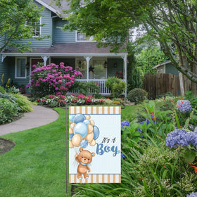 NISEVAN Its A Boy garden flag weather resistant for all seasons outdoors