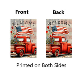NISEVAN double-sided 12x18 flag greets guests with Americana charm