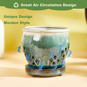 NiSevenLiving attached saucer enables easy movement and mess-free placement.