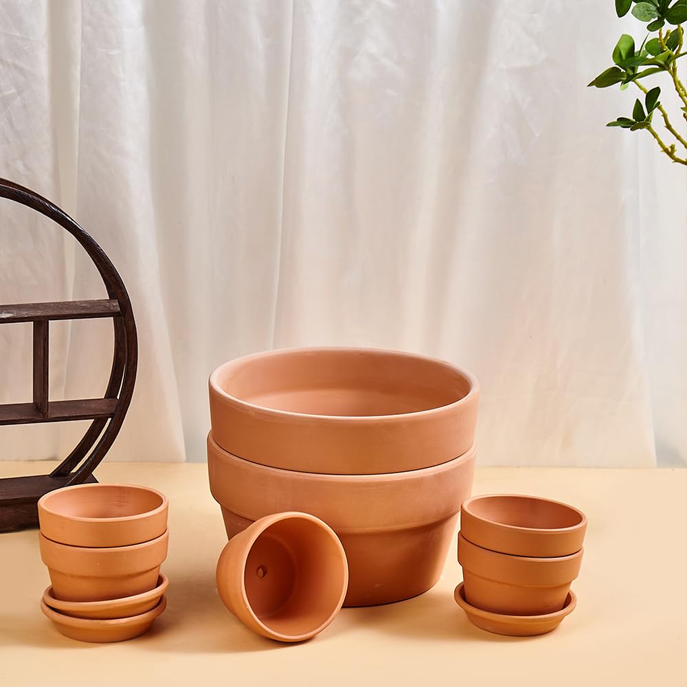 NiSevenLiving indoor outdoor succulent pots ideal for desks and patios