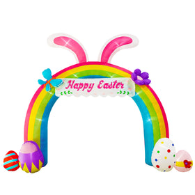 NiSotieb Easter arch with 12ft LED lighting boosts outdoor Easter visibility