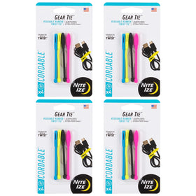 Nite Ize Gear Tie 3-inch wrap secures a charging cable quickly