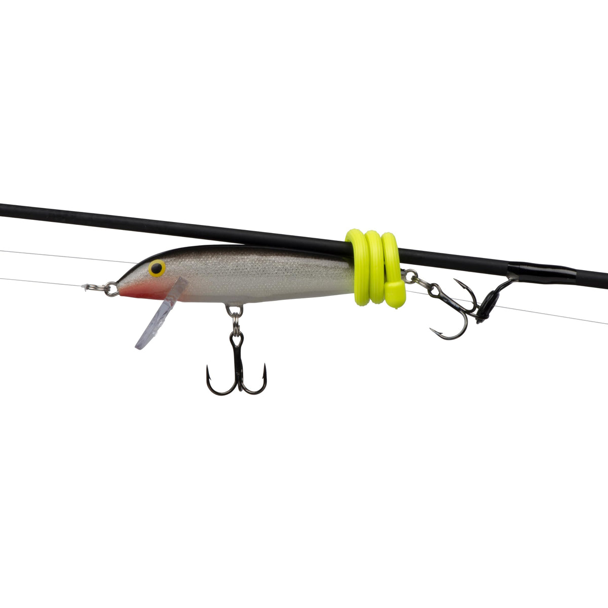 Nite Ize Gear Tie neon yellow provides flexible, reusable grip.