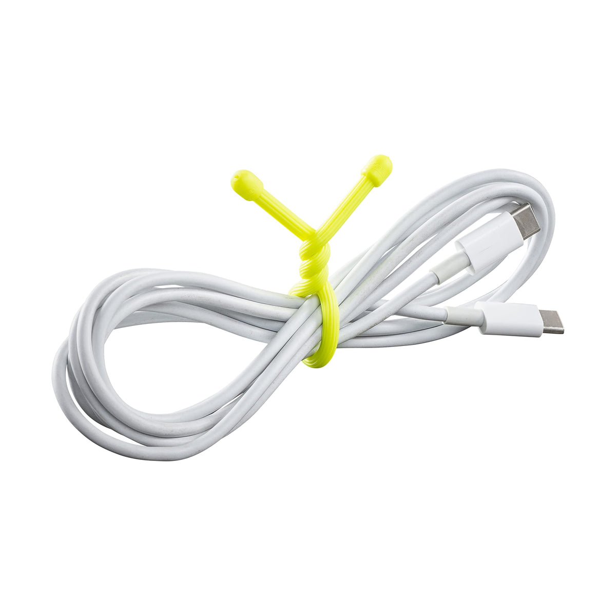 Nite Ize Gear Tie neon yellow helps organize kitchen appliances and cords.