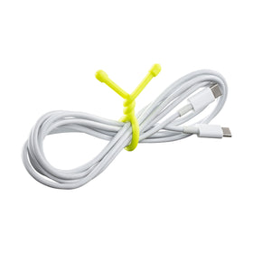 Nite Ize Gear Tie neon yellow helps organize kitchen appliances and cords.