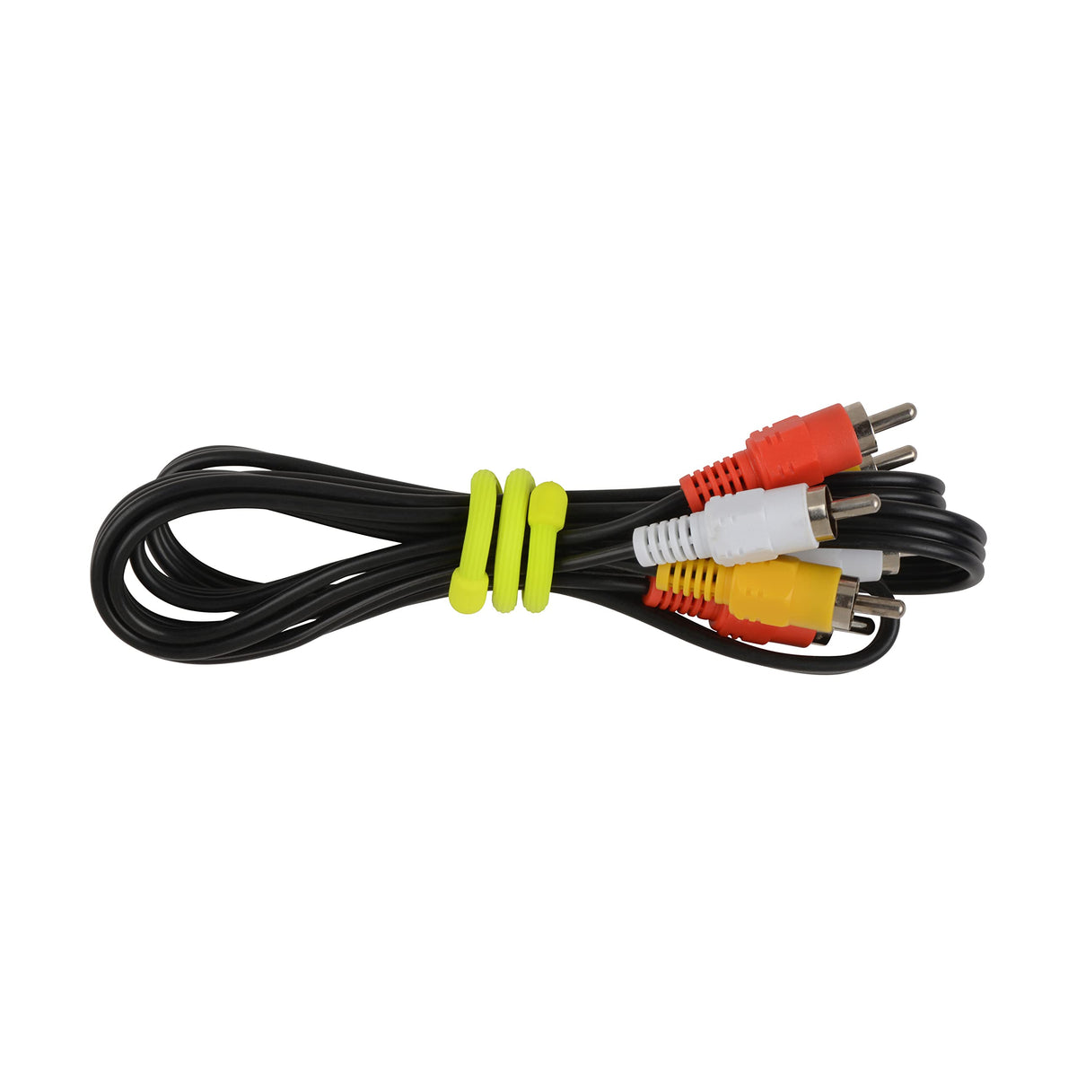 Nite Ize Gear Tie neon yellow resists water and sun exposure.