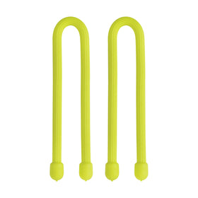Nite Ize Gear Tie neon yellow secures cables and keeps desk cables neat.