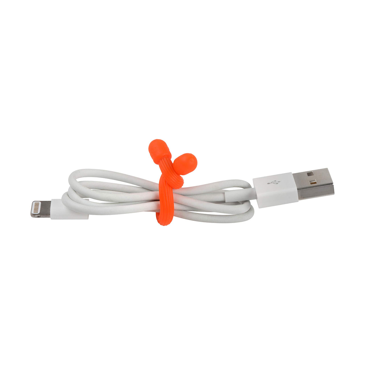 Nite Ize GT3-4PK-31 orange Gear Tie securing cords.