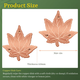 Niteguy maple leaf style disk enhances outdoor baths