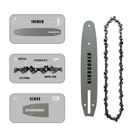NIUBGONER 10-inch chain for Echo compatibility supports efficient pruning
