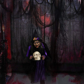 Niurui Halloween creepy cloth 315x79 inch backdrop for doorways or windows.