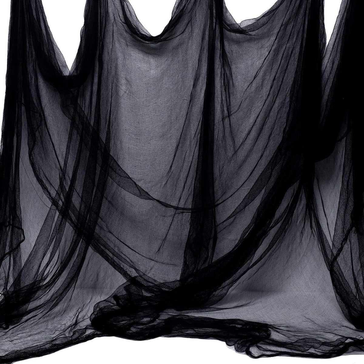 Niurui Halloween creepy cloth 315x79 inch drape over doorway creates eerie entrance.