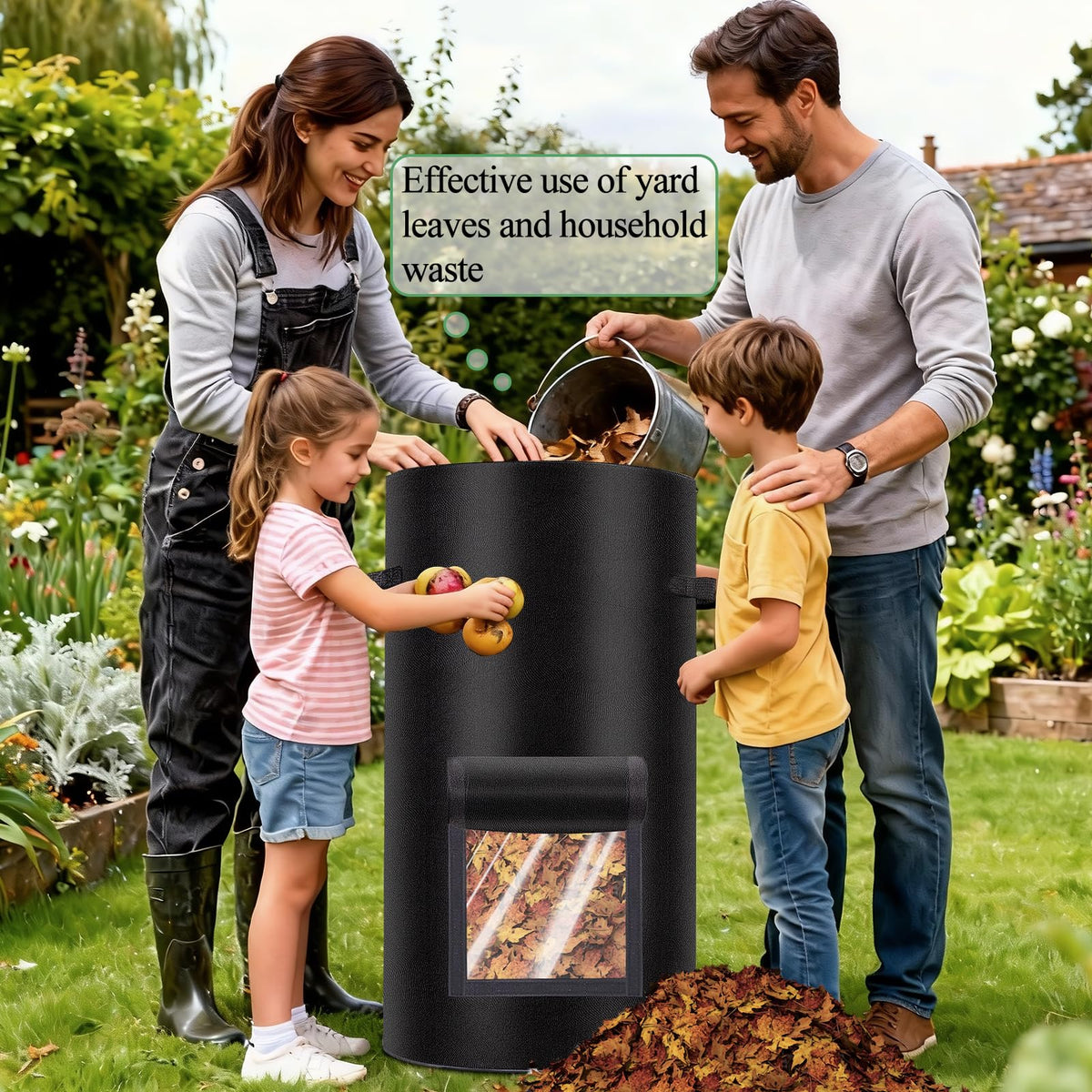 Niuyhe breathable 600g felt material ensures durable, reusable compost bags.