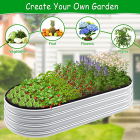 Easy setup Niuyhe garden bed bag inside a metal bed for planting