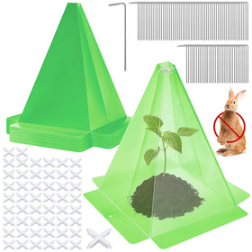 Niuyhe garden cloche cover over a seedling shields from pests while staying sunlit.