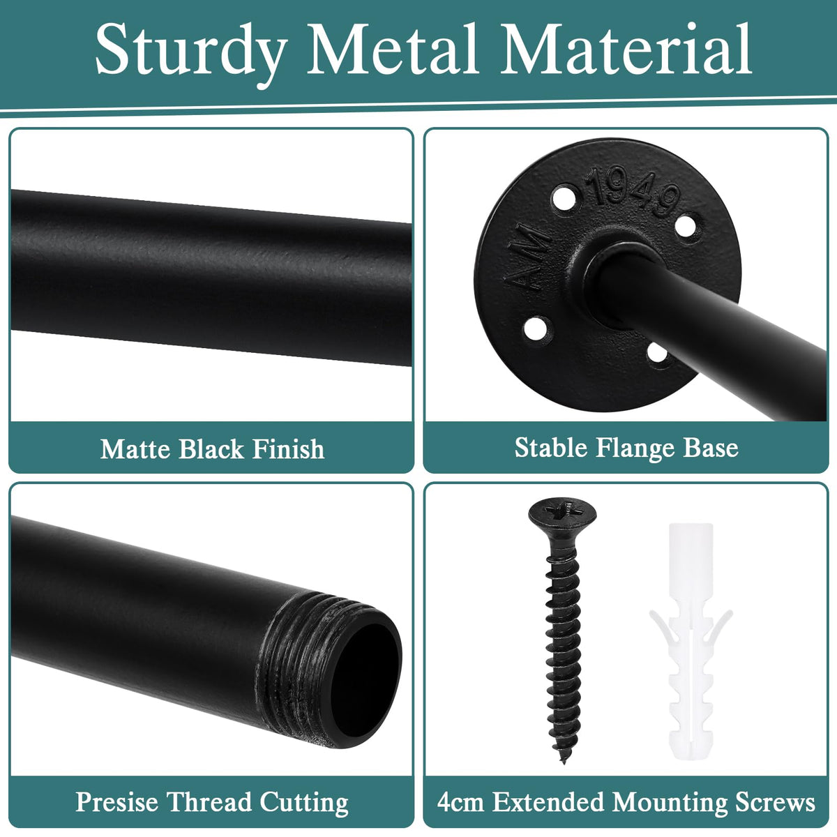 Niuyhe mounting screws and wall anchors for secure installation