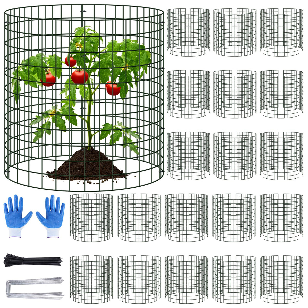 Niuyhe plant cages outdoor assembly cylinder protects seedlings