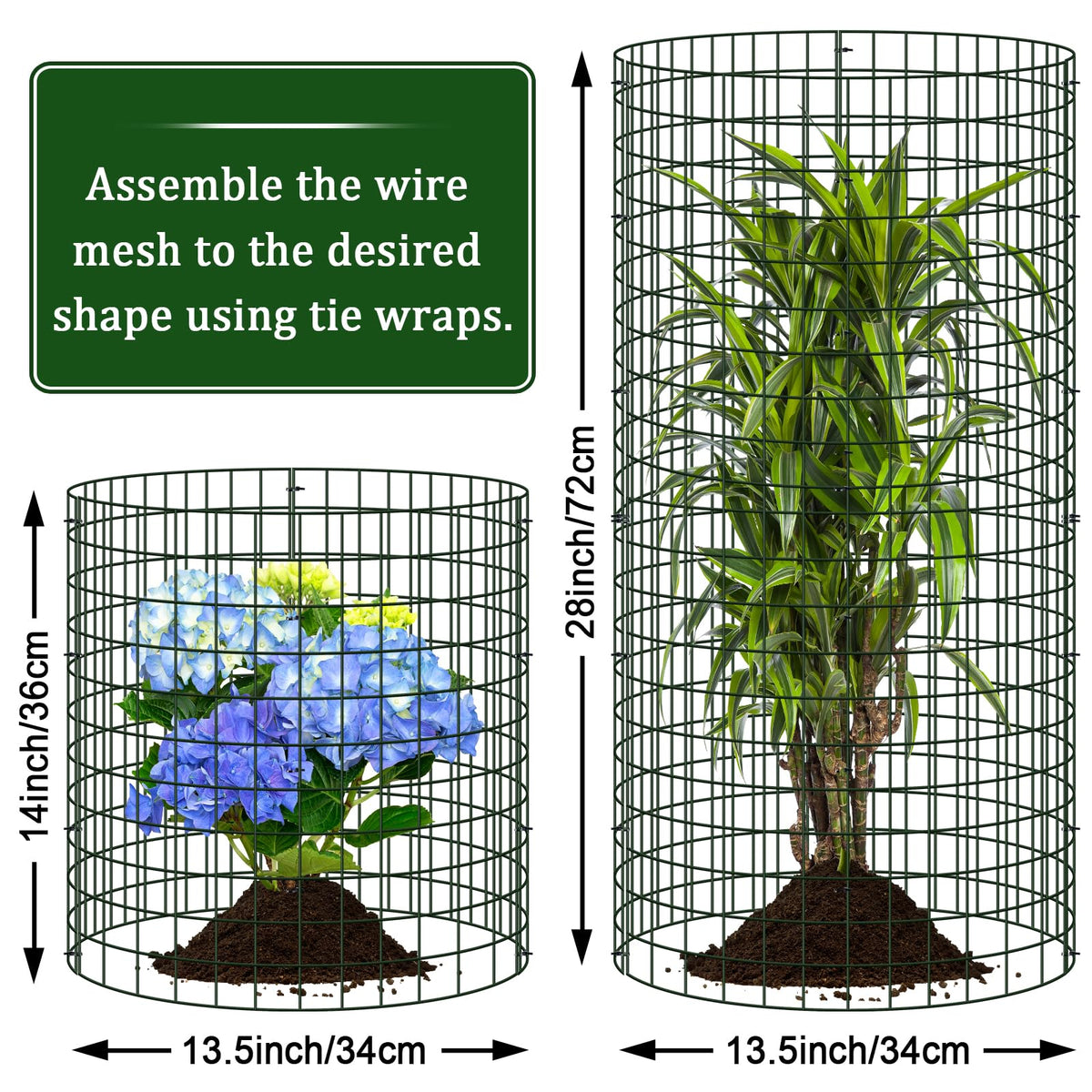 Niuyhe protective garden cage deters rabbits and squirrels