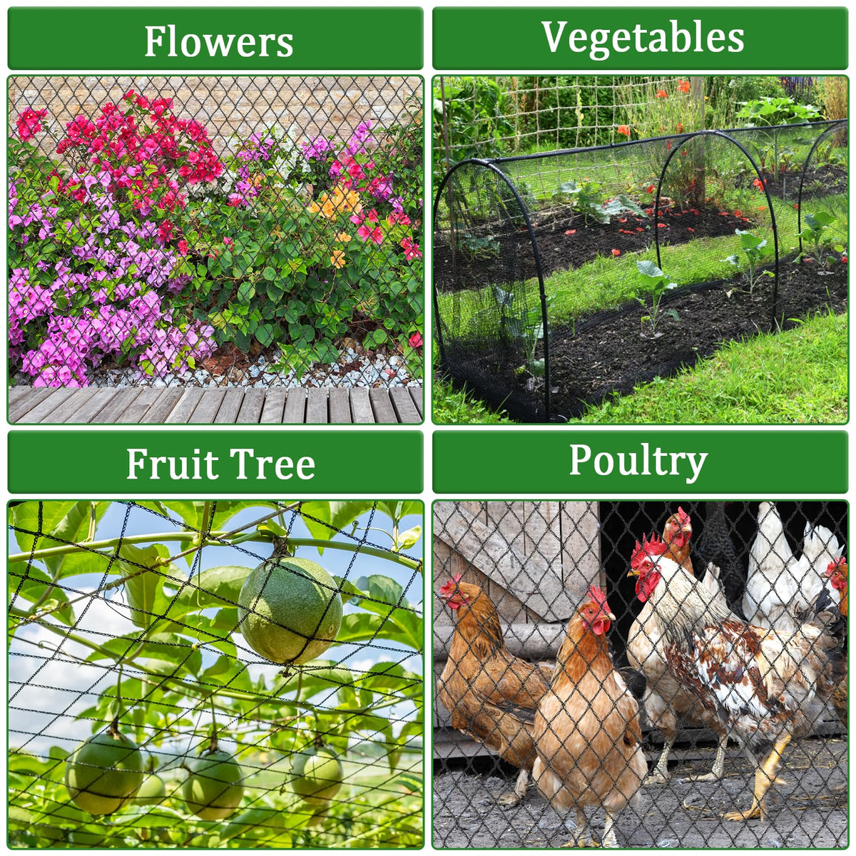 Niuyhe vegetable and fruit tree protection netting keeps crops safe