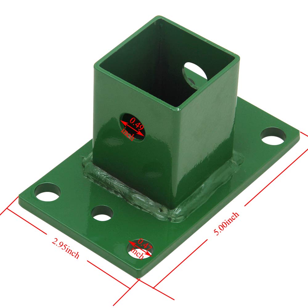 NIXFACE green powder-coated finish resists rust for outdoor use