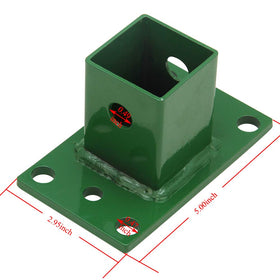 NIXFACE green powder-coated finish resists rust for outdoor use