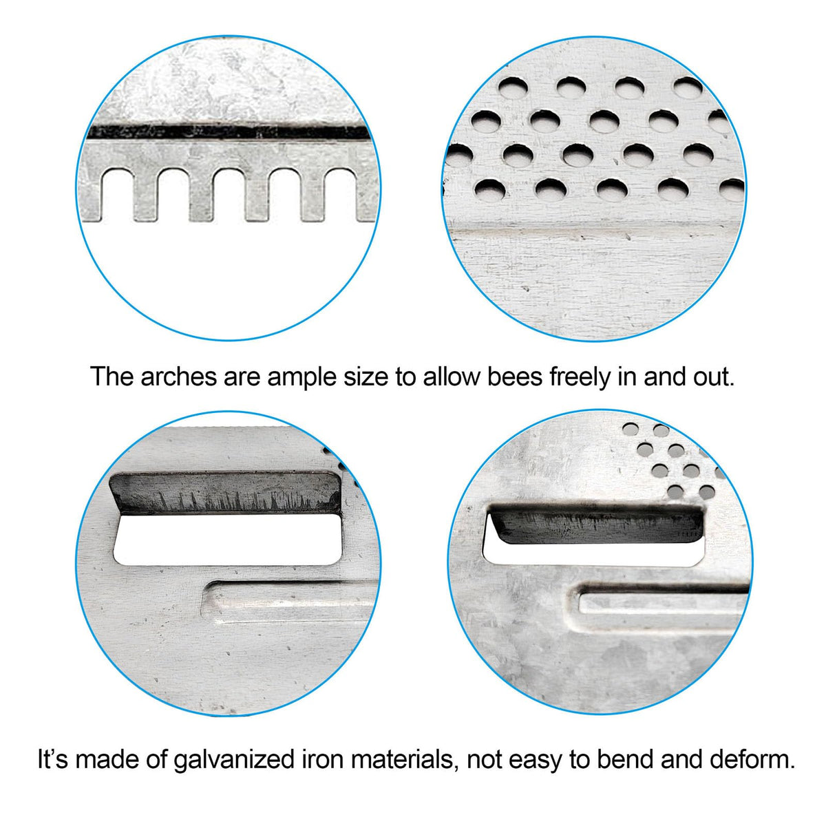 NIZEFEI gate is easy to install and remove for routine hive checks.